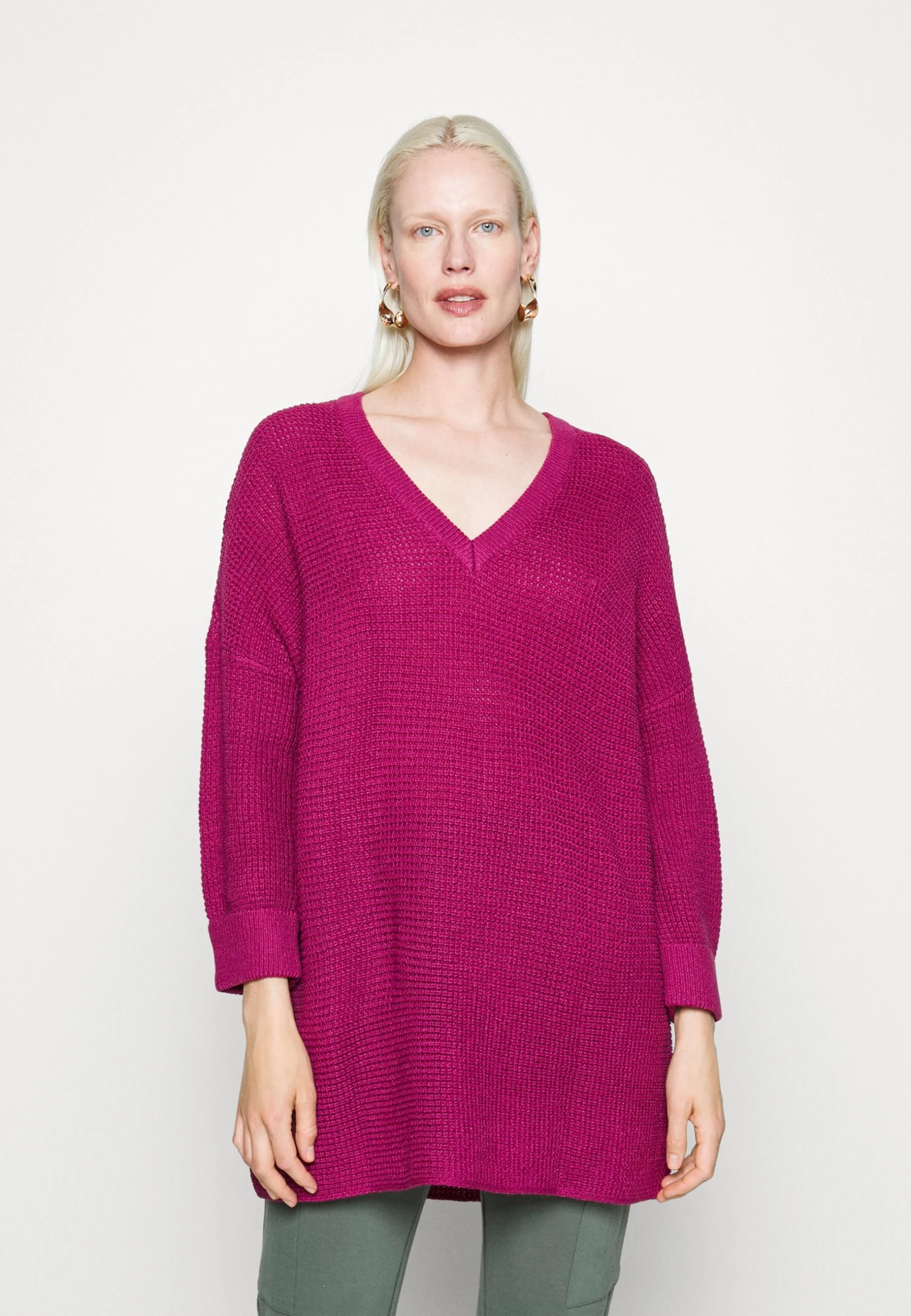 Vero Moda Tall Vmleanna V Neck Long - Pullover - Boysenberry 3 Vero Moda Tall Vmleanna V Neck Long - Pullover - Boysenberry