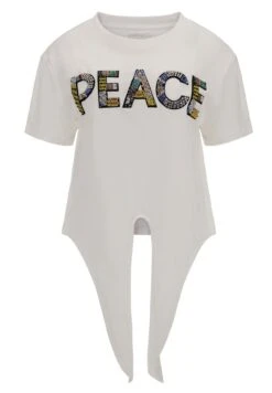 Guess Mit Frontknoten - T-Shirt Imprimé - Weiß -Magasin Général De Mode 04bf756605bc4c3eb6af50c19bb0670c