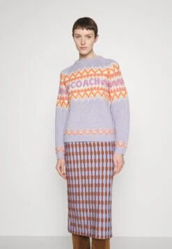 Fairisle Coach Ski - Pullover - Lilac