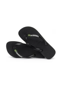 Havaianas Flip Flop Brasil Logo - Tongs - Black/Black -Magasin Général De Mode 05fa958bc58b4511b2ae32701d16368d
