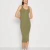 Pieces Pckitte Tank Midi Dress - Robe En Jersey - Deep Lichen Green
