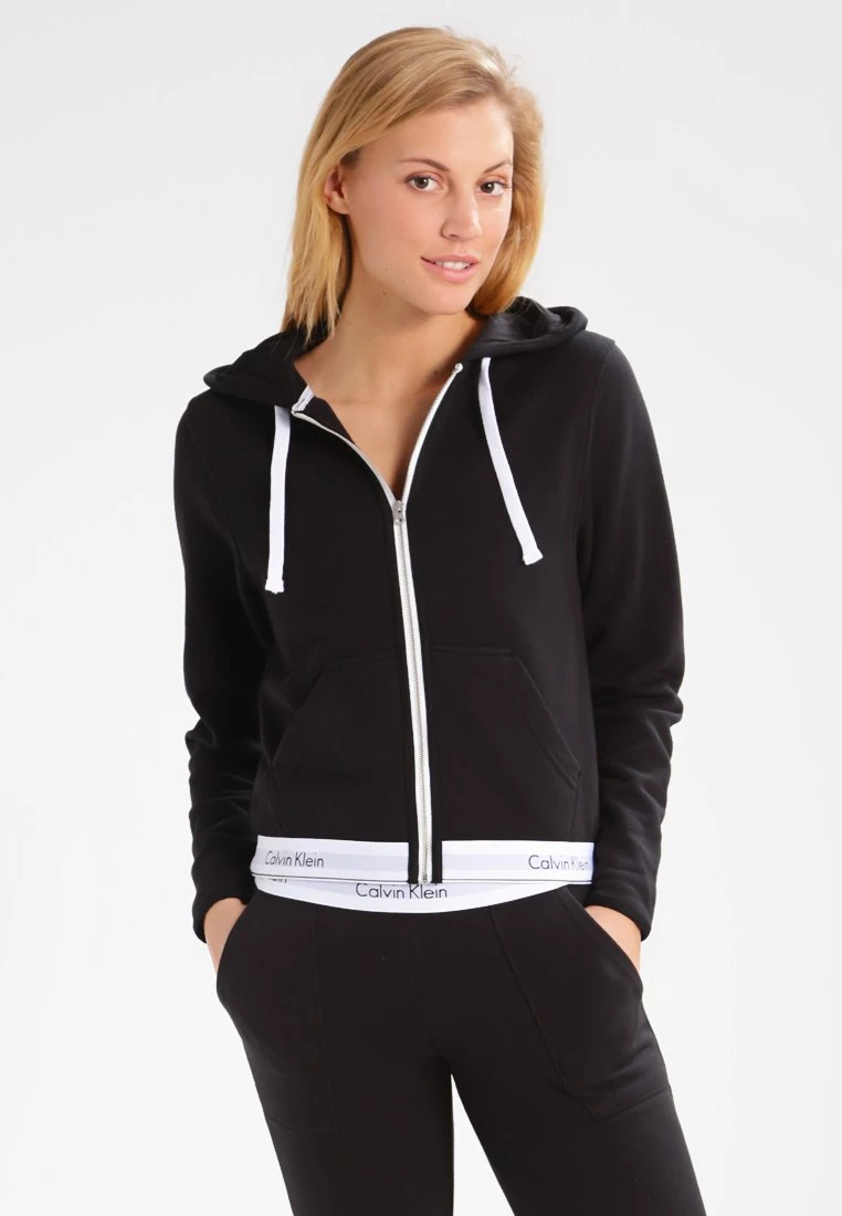 CALVIN KLEIN UNDERWEAR Hoodie Full Zip - Haut De Pyjama - Black 3 CALVIN KLEIN UNDERWEAR Hoodie Full Zip - Haut De Pyjama - Black