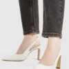 PULL & BEAR Heeled Slingback - Escarpins À Talons Hauts - White -Magasin Général De Mode 0aabbd4ff21d4e03bb039ebcdb3a93ce