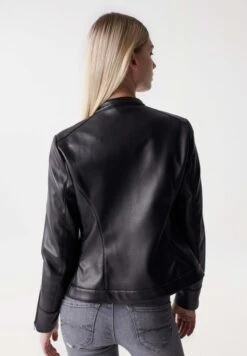 Veste En Similicuir - Black -Magasin Général De Mode 0c39ab94a4c347e6b5b32848968c0a4a