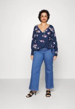 Vero Moda Curve Vmlydia Wrap - Blouse - Navy Blazer/Lana -Magasin Général De Mode 0cdbbdb02e3d4647b9d0dd0bd8a6c54e