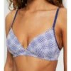 ESPRIT Minimal Print Par The Soft Fit Wireless Padded Aop - Soutien-Gorge Triangle - Dark Blue