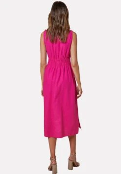 Threadbare Thb Peppercorn Waisted Midi - Robe De Jour - Hot Pink -Magasin Général De Mode 1053a97bf4e948e99b9467d3eb43bd66