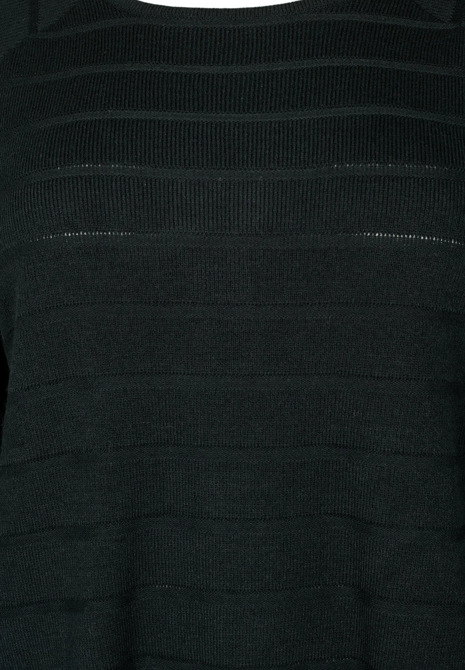 Zizzi With Tone-On-Stripes - Pullover - Black 8 Zizzi With Tone-On-Stripes - Pullover - Black – Image 6