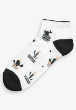 Next 5 Pack - Socquettes - Black/White Cactus -Magasin Général De Mode 172dc34c4154402abcd82276cb54b549