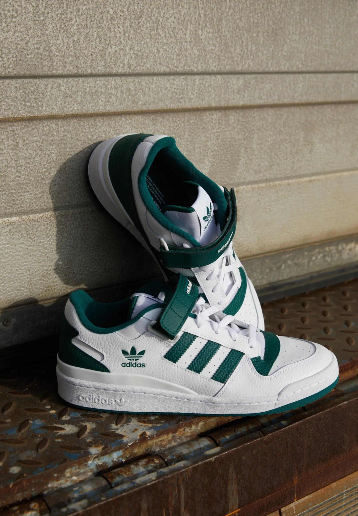 Adidas Originals Forum Low Unisex - Baskets Basses - White/Collegiate Green/White 4 Adidas Originals Forum Low Unisex - Baskets Basses - White/Collegiate Green/White – Image 2