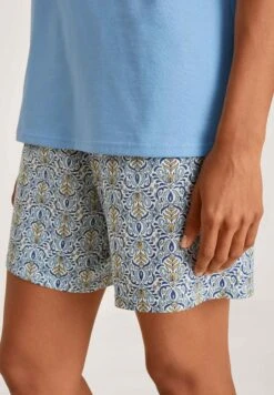 Calida Kurz Set - Pyjama - Placid Blue -Magasin Général De Mode 191efd6076a446e5b590b9c2a626ca73