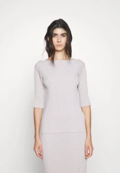 Calvin Klein Iconic 1/2 Sleeve - T-Shirt Imprimé - Silver Gray