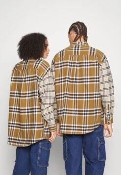 YOURTURN Mash Up Check Genderless - Chemise - Beige -Magasin Général De Mode 1da76857b7394c628ce0060b2b52804b