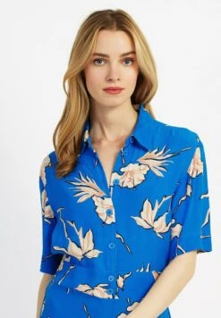 Printed And Buttoned Mindina - Combinaison - Phoebe Cobalt -Magasin Général De Mode 1e35184b0cbf4031adf59de18c5982ad