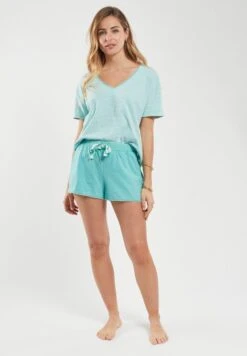 Armor-Lux Bas De Pyjama - Vert Menthe Milk -Magasin Général De Mode 1fc1631593654d6c9c6a85de0e95d9c3