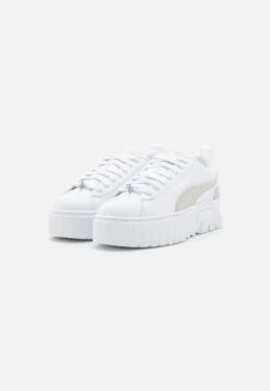 Puma Mayze - Baskets Basses - White/Feather Gray -Magasin Général De Mode 24981f6246a64047af410f4958048594