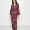 ESPRIT Flannel Check - Pyjama - Bordeaux/Red