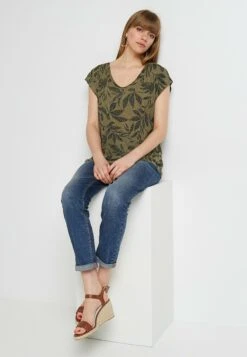 Imprimé - T-Shirt Imprimé - Kaki -Magasin Général De Mode 264f1016f240444aa525208af9f515d7