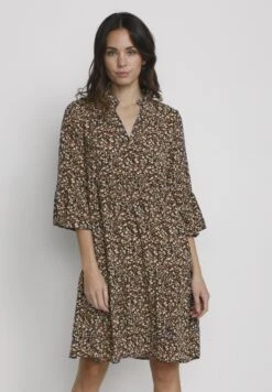 Kaffe Bpsilia - Robe De Jour - Black Rosa Flowers