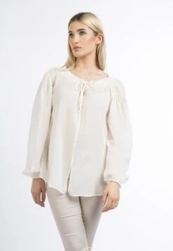 Dreimaster Markani - Blouse - Wollweiss