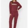 Trendyol Set - Pyjama - Burgundy -Magasin Général De Mode 2c62fef33cdf44a7b29ec5bbb85933e5