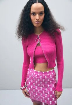 Paco Rabanne Cardigan - Gilet - Pink