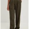 NA-KD Mit Hoher Taille Und Bundfalten - Pantalon Classique - Brown 2 NA-KD Mit Hoher Taille Und Bundfalten - Pantalon Classique - Brown -Magasin Général De Mode 2e00981f165a49d9bce36c8e84dc4709