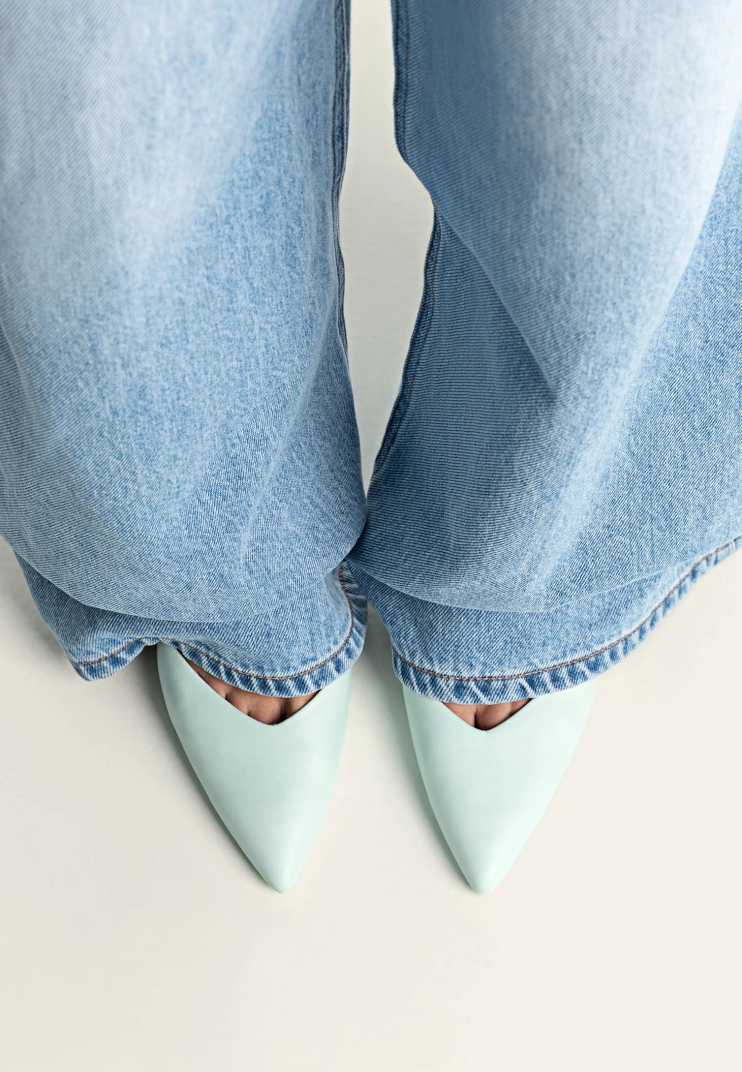 Stradivarius With Ankle Straps - Chaussures De Mariée - Light Green 3 Stradivarius With Ankle Straps - Chaussures De Mariée - Light Green