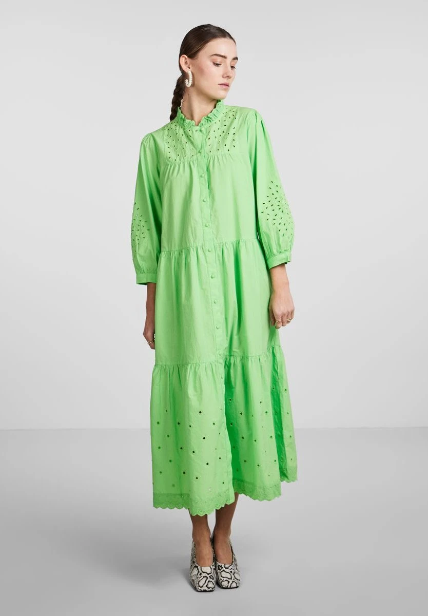 Yasvioletta 3/4 - Robe Chemise - Green 3 Yasvioletta 3/4 - Robe Chemise - Green