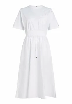 Curve Drawstring Fit And Flare - Robe De Jour - Th Optic White -Magasin Général De Mode 3242511a92774633a4c3c490899942d3