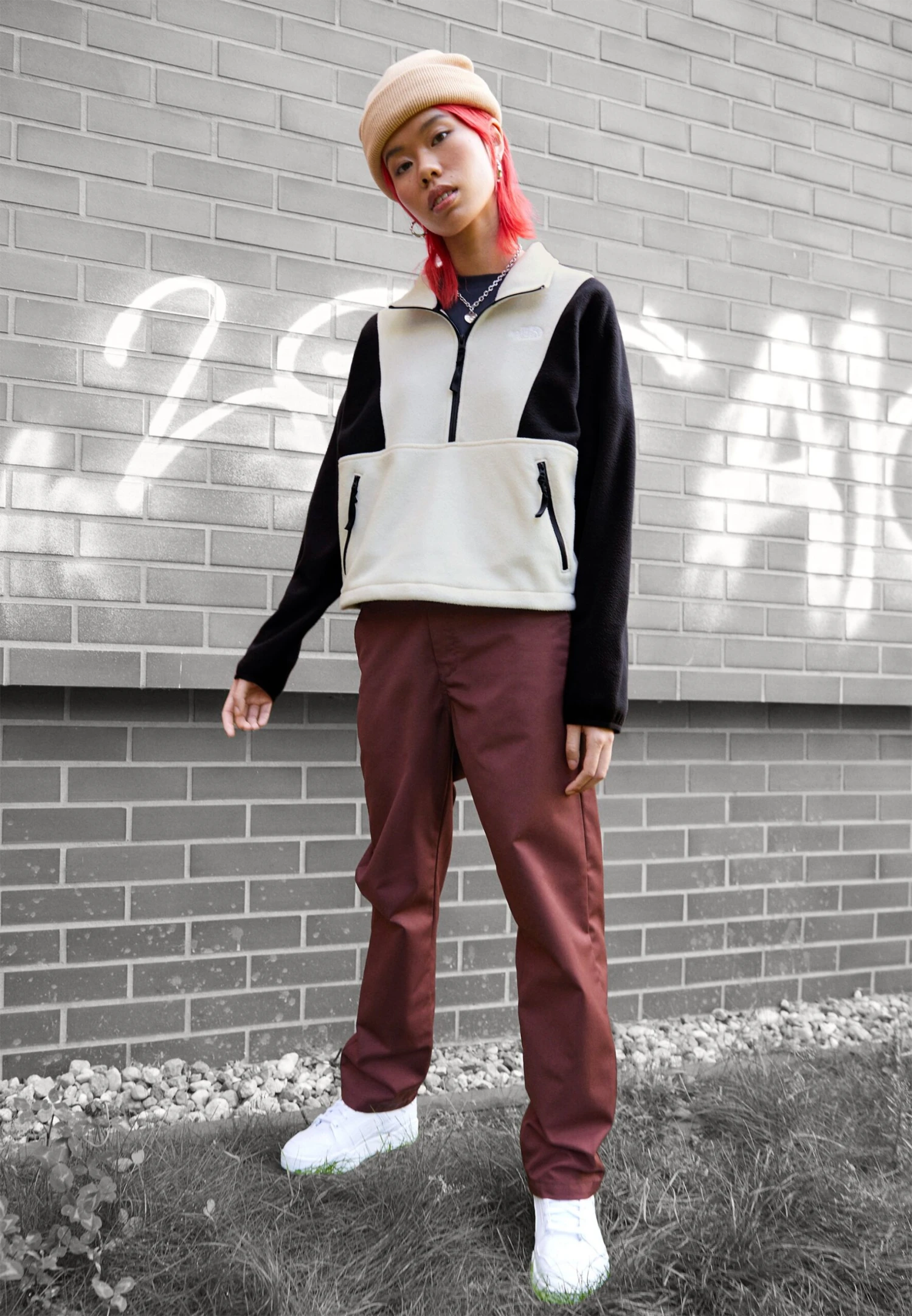 The North Face Attitude Zip - Sweat Polaire - Gardenia White/Black 4 The North Face Attitude Zip - Sweat Polaire - Gardenia White/Black – Image 2