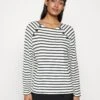 PETIT BATEAU Mariniere - Sweatshirt - Marshmallow/Smoking