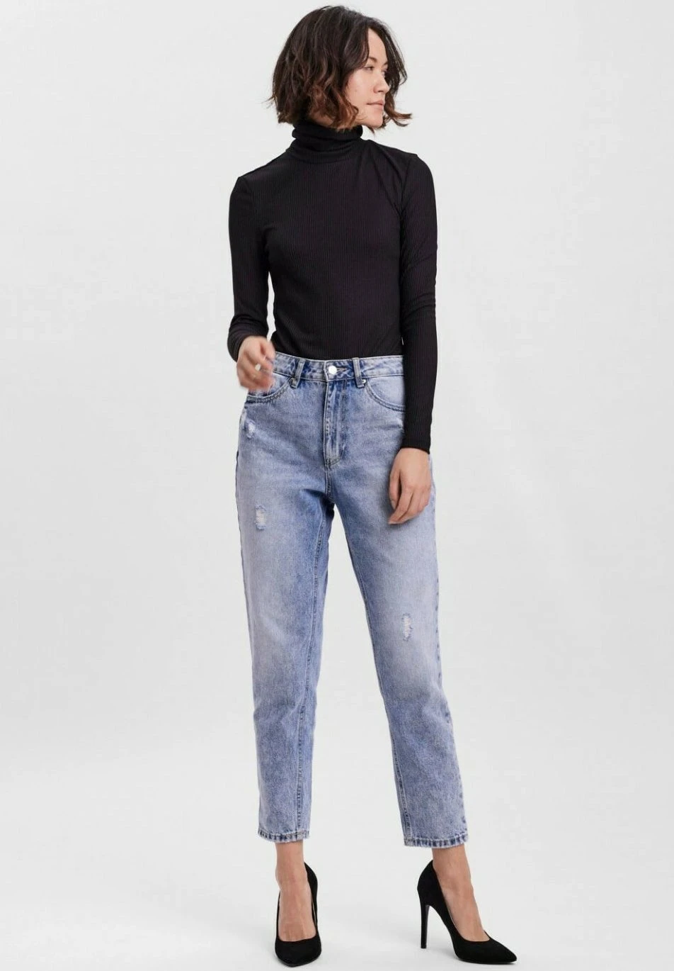 Vero Moda T-Shirt À Manches Longues - Noir 4 Vero Moda T-Shirt À Manches Longues - Noir – Image 2