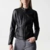 Veste En Similicuir - Black -Magasin Général De Mode 3548d973470f46ae9a1ba9030d3b6646