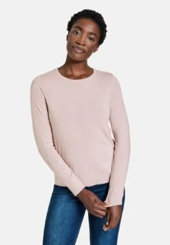 Gerry Weber Langarm Rundhals Aus Feinst - Pullover - Pink Salt