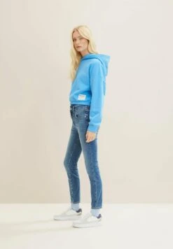TOM TAILOR Denim Janna Extra - Jean Slim - Used Mid Stone Blue Denim -Magasin Général De Mode 3d1b35b0b7e64799909226683cf76639