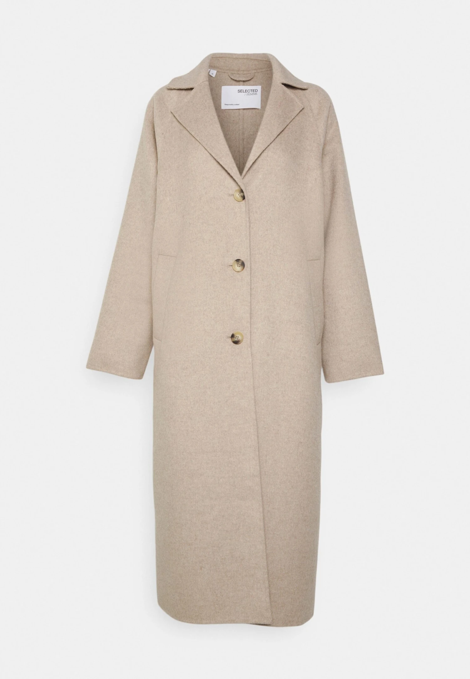 Selected Femme Slfnew Tama Coat - Manteau Classique - Sandshell 7 Selected Femme Slfnew Tama Coat - Manteau Classique - Sandshell – Image 5