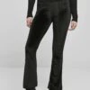 URBAN CLASSICS Ladies High Waist Velvet Boot Cut Leggings - Pantalon Classique - Black -Magasin Général De Mode 40a807d93ccd42669095409dd1f706d2