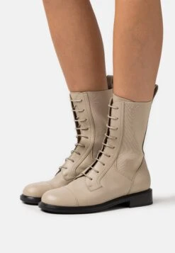 Emporio Armani Capsule Icon - Bottes À Lacets - Beige