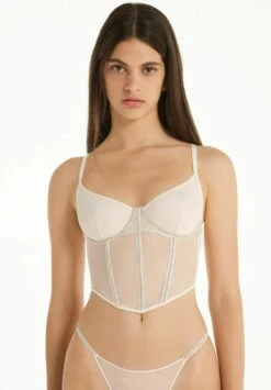 Diamond - Corset - Hautfarben V Rosa Delicato