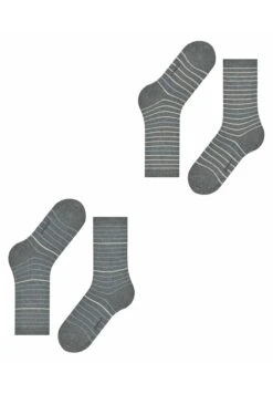 ESPRIT Fine Stripe 2-Pack - Chaussettes - Light Greymel -Magasin Général De Mode 462fbc6890524611bce9487e8c26546f