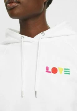 ESPRIT Mit Geometrischem Love-Print - Sweat À Capuche - White -Magasin Général De Mode 4db30beae3c4499ea3a91781f2941b25