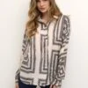 Kaffe Bpkaline - Blouse - Sand W Big Square Print -Magasin Général De Mode 51c138f6ecf241d7a30ef06658830be7