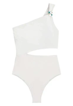 Oysho Bead Detail Asymmetric Trikini - Maillot De Bain - White -Magasin Général De Mode 53c7a92e1e09408ebcfb3c99e64c60df