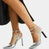 BERSHKA Escarpins À Talons Hauts - Silver Coloured 2 BERSHKA Escarpins À Talons Hauts - Silver Coloured -Magasin Général De Mode 5623120be8864b02bc61ec845308dd06