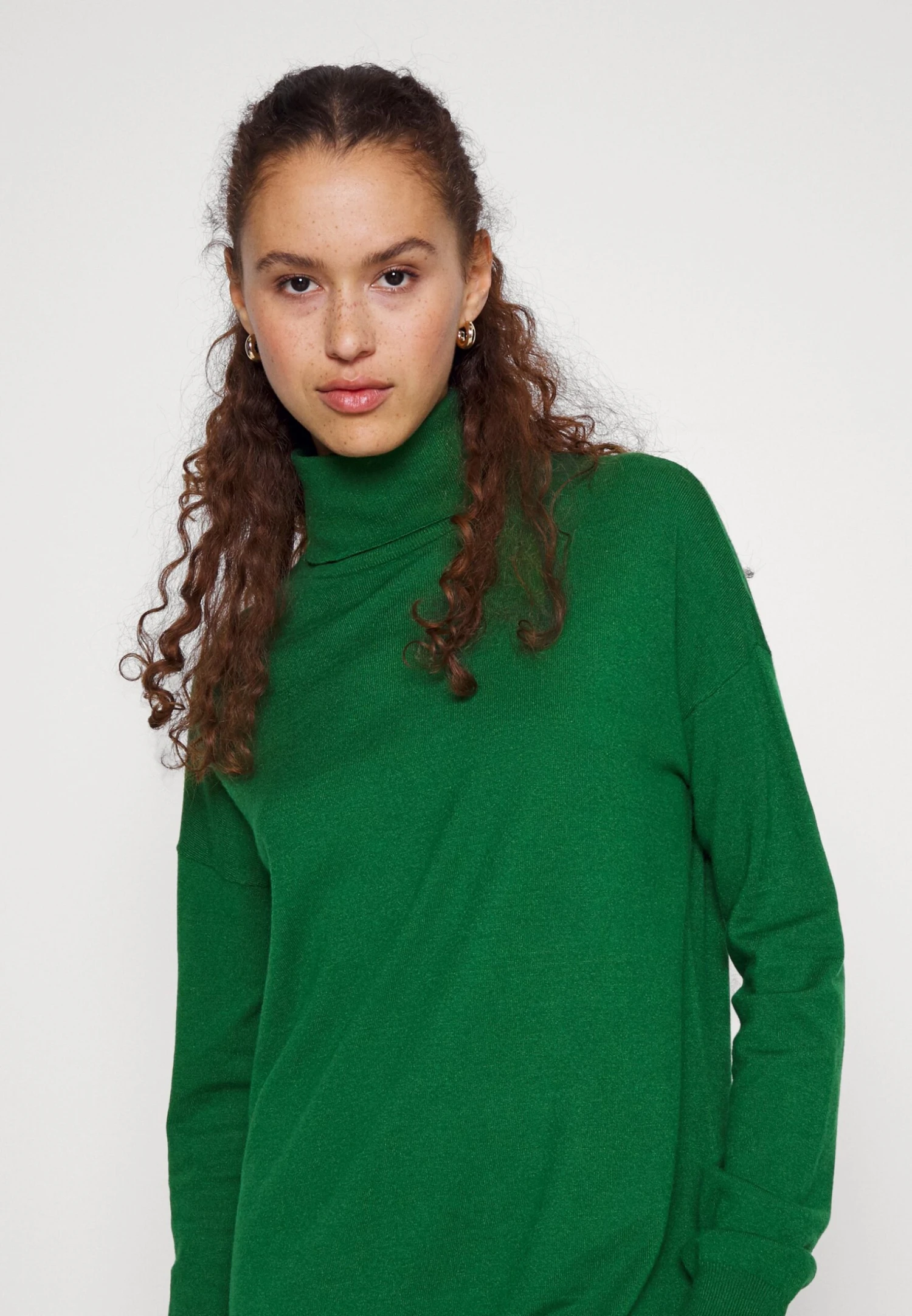 Even&Odd Rollkragen Basic Maxi Strickkleid - Robe Longue - Green 6 Even&Odd Rollkragen Basic Maxi Strickkleid - Robe Longue - Green – Image 4