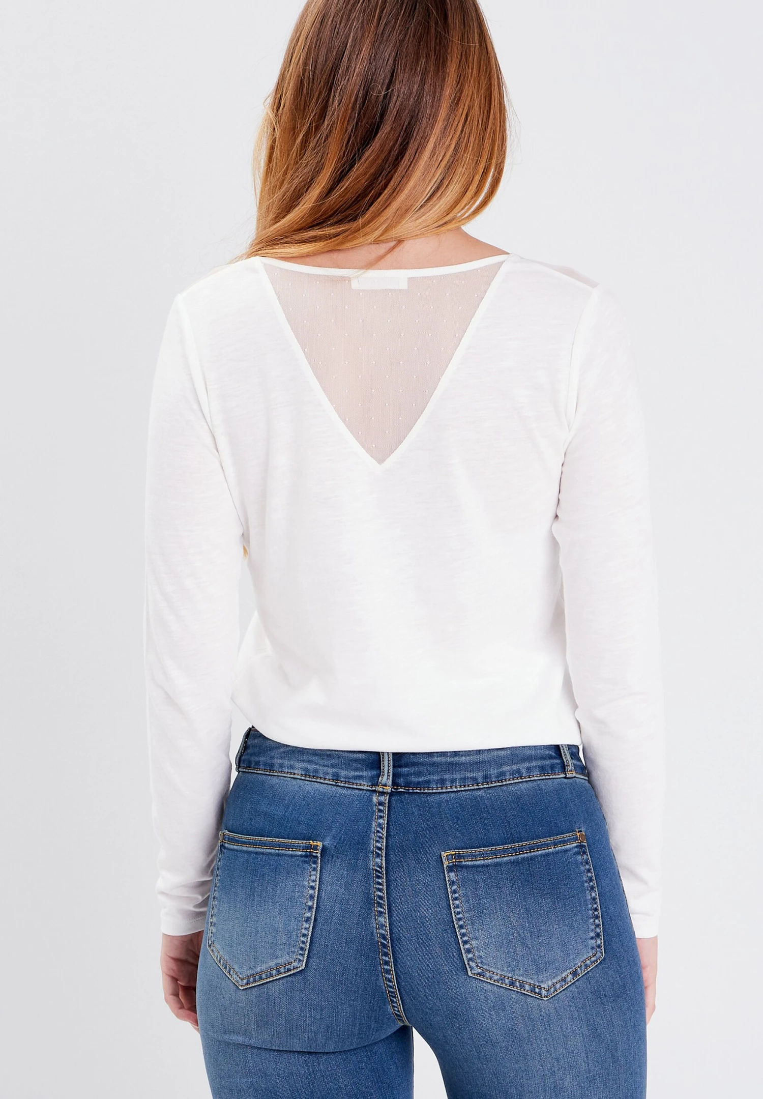 Mit Langen Ärmeln - T-Shirt À Manches Longues - Ivoire 5 Mit Langen Ärmeln - T-Shirt À Manches Longues - Ivoire – Image 3