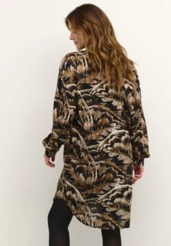 Kaffe Kalena - Robe Chemise - Brown Tones Big Leaf Print -Magasin Général De Mode 5e2897e5db8f4ef29272d8ab42549f8d
