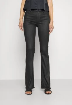 7 For All Mankind Coated Illusion - Jean Bootcut - Black