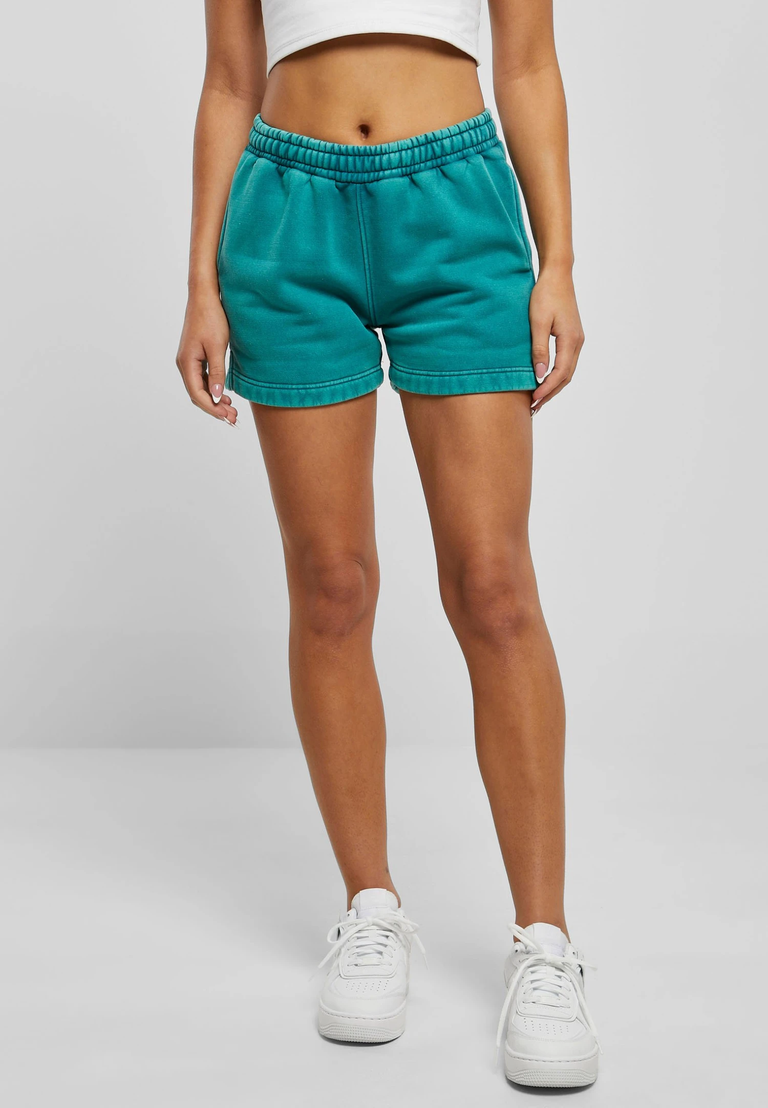 URBAN CLASSICS Stone Washed - Short - Watergreen 3 URBAN CLASSICS Stone Washed - Short - Watergreen